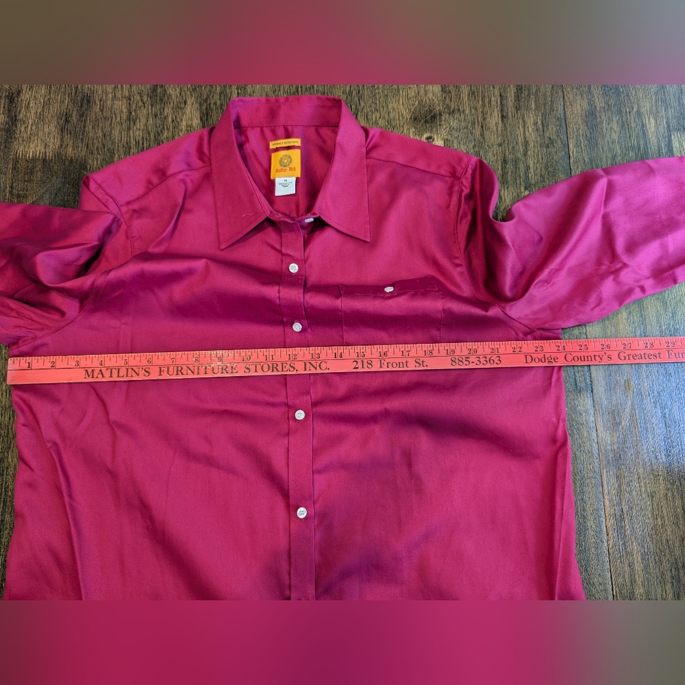 Ruby Rd. Vibrant Pink Blouse‎ - Picture 7 of 7